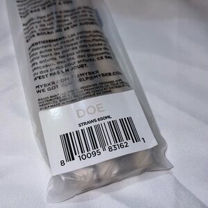 NWT Demi bkr straws “Doe”